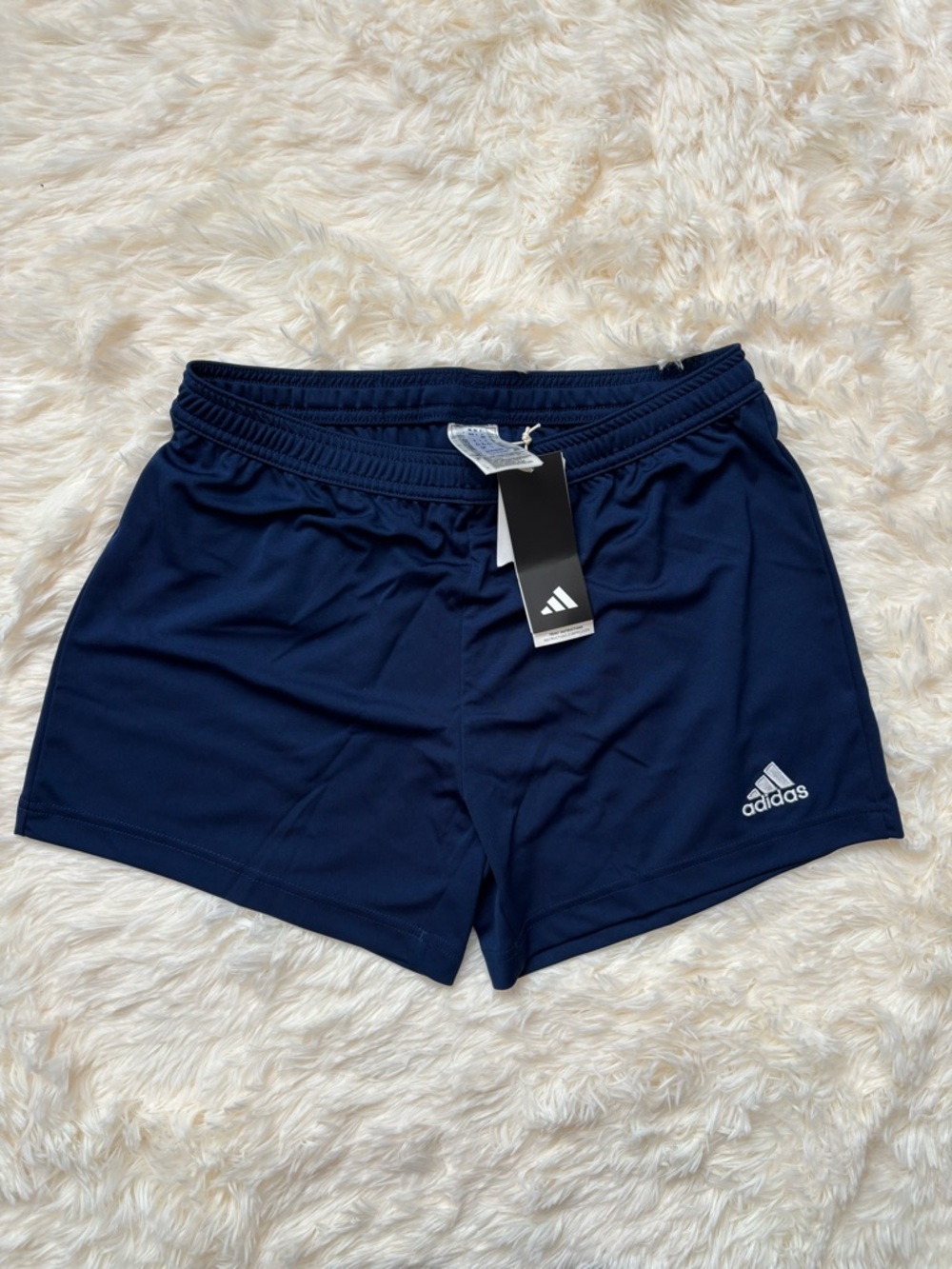 Adidas Womens NWT Soccer Shorts Size S Navy Blue Aeroready